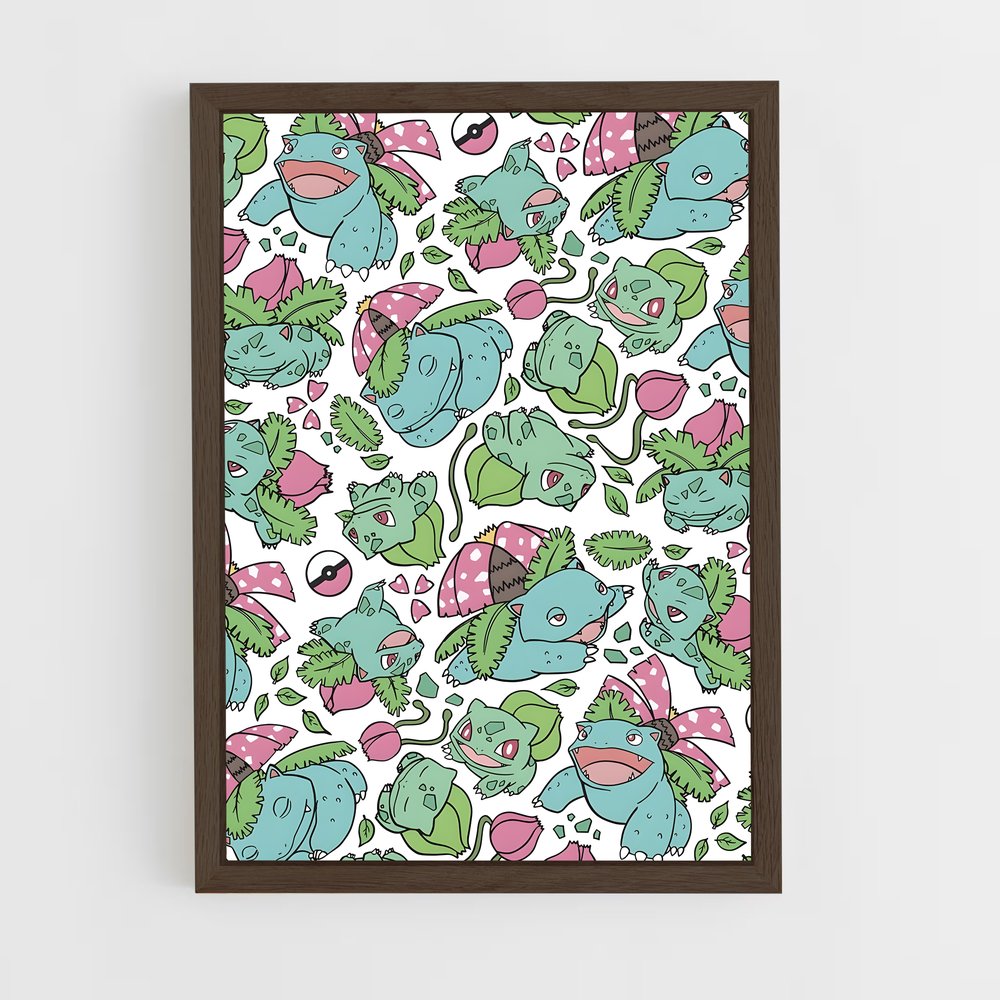 ap-ivysaur-1 cadre Bois foncé
