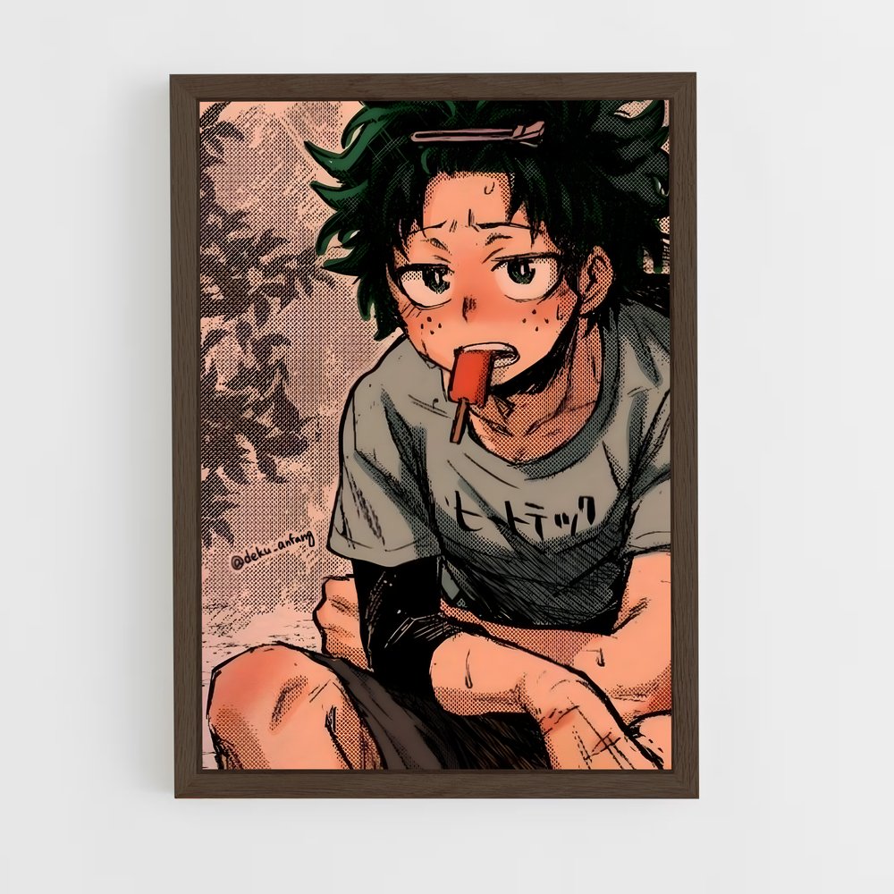 ap-izuku midoriya-1 cadre Bois foncé