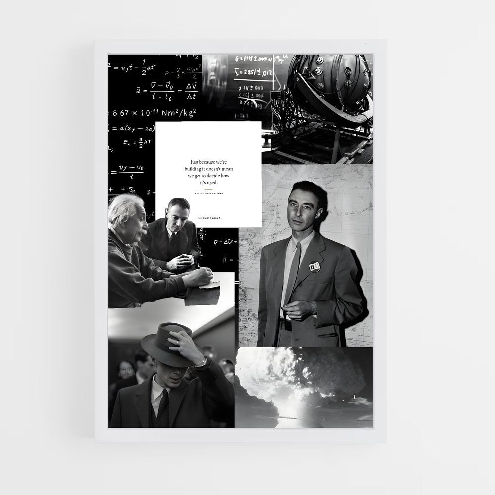 ap-j robert oppenheimer-4 cadre Blanc