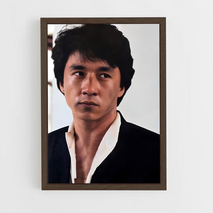 ap-jackie chan-4 cadre Bois foncé