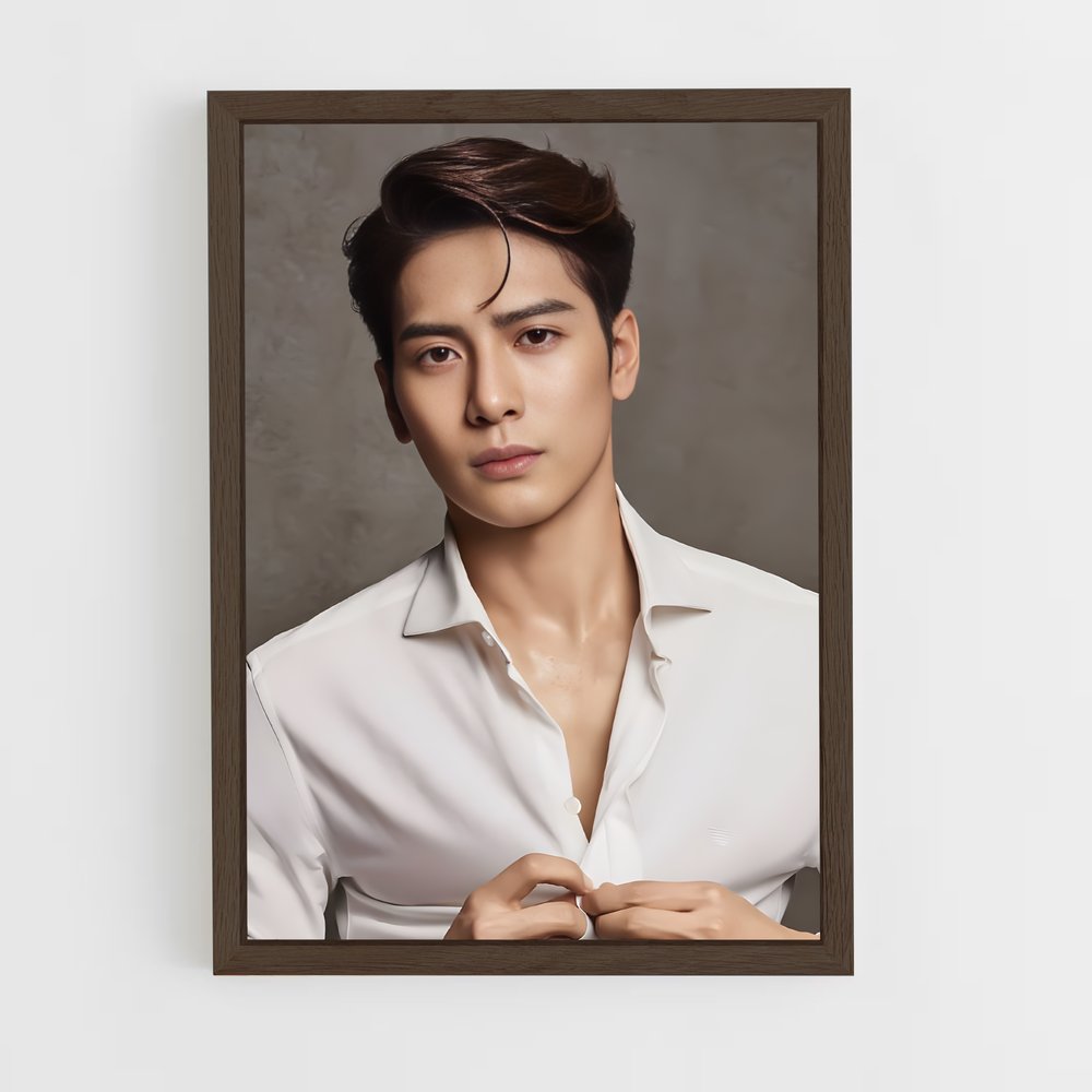 ap-jackson wang-2 cadre Bois foncé
