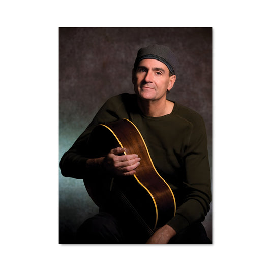 Poster Guitariste en Vert