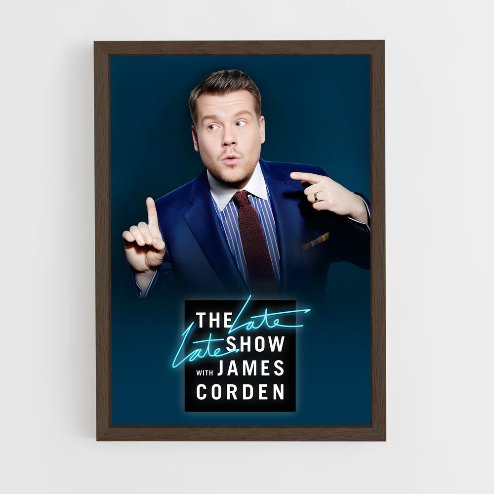 ap-james corden-3 cadre Bois foncé