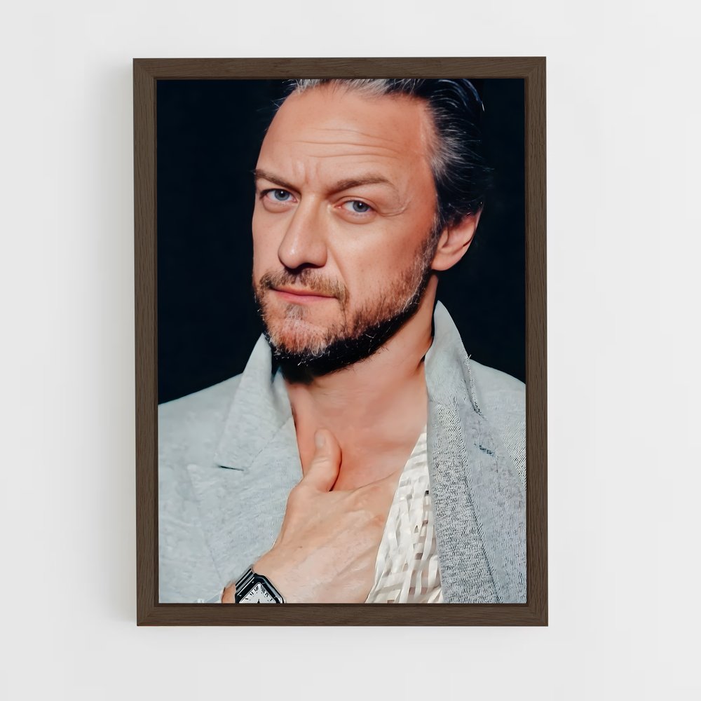 ap-james mcavoy-7 cadre Bois foncé