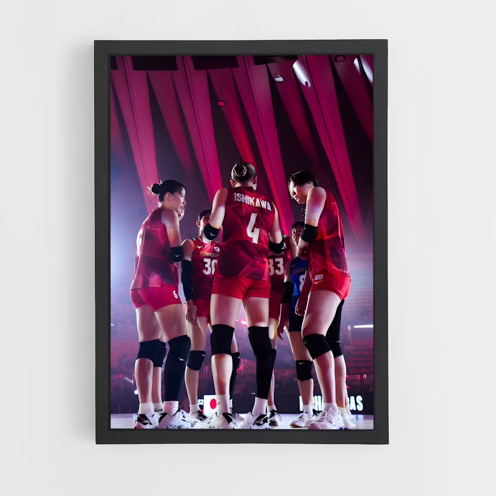 ap-japan national volleyball team-1 cadre Noir