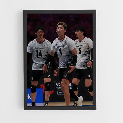 ap-japan national volleyball team-4 cadre Noir