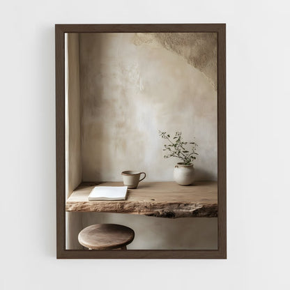 ap-japanese wabi-sabi-9 cadre Bois foncé