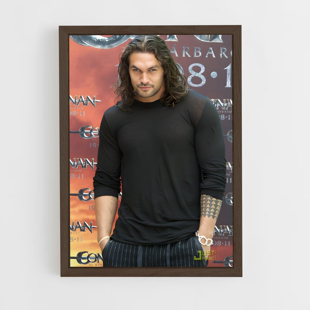 ap-jason momoa-5 cadre Bois foncé