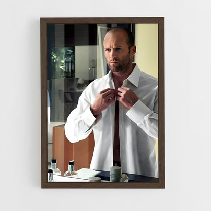 ap-jason statham-2 cadre Bois foncé