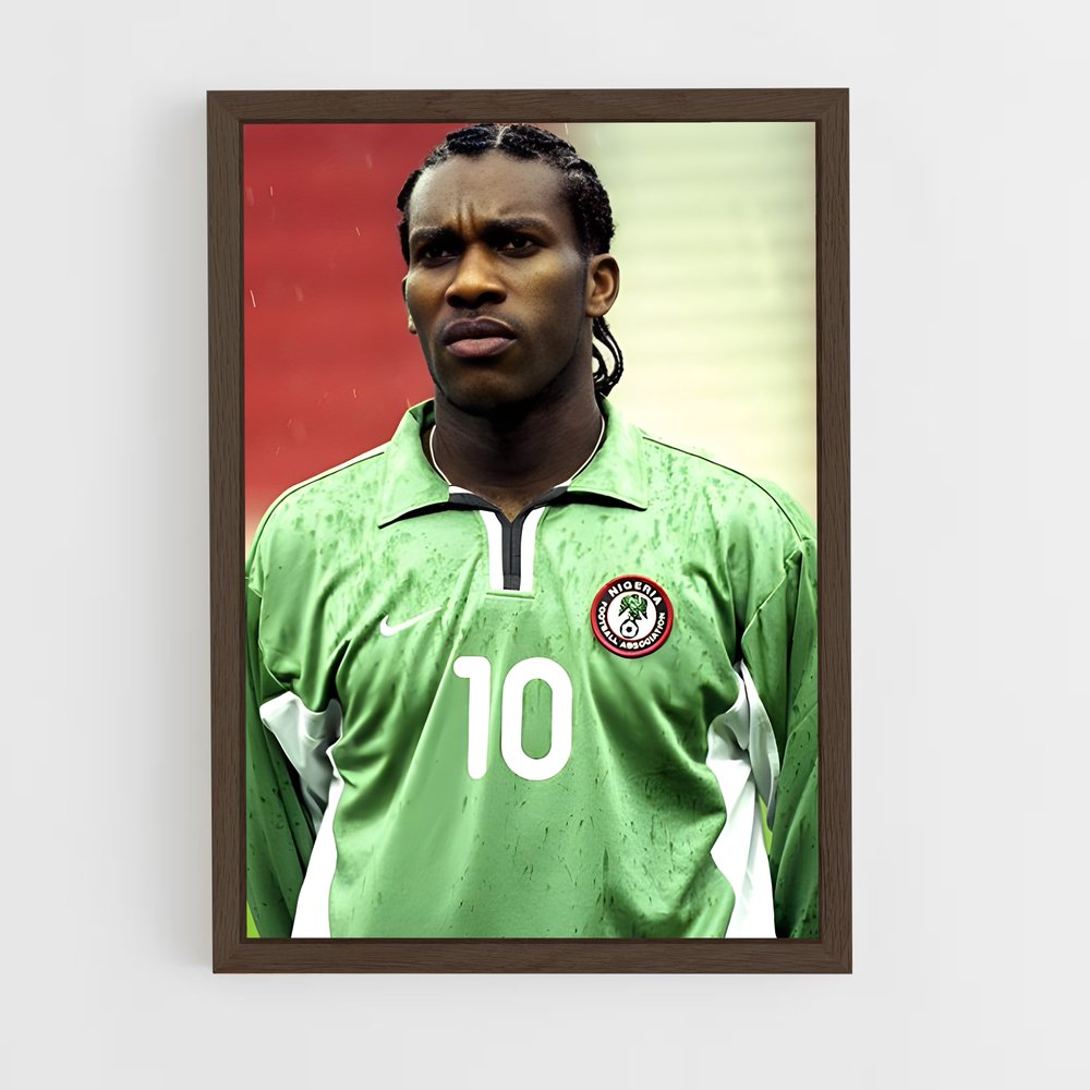ap-jay-jay okocha-1 cadre Bois foncé