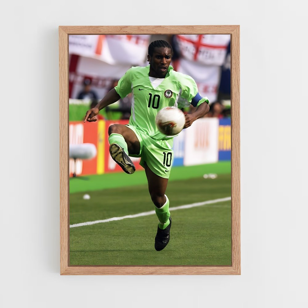 ap-jay-jay okocha-8 cadre Bois clair