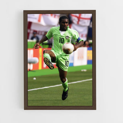 ap-jay-jay okocha-8 cadre Bois foncé