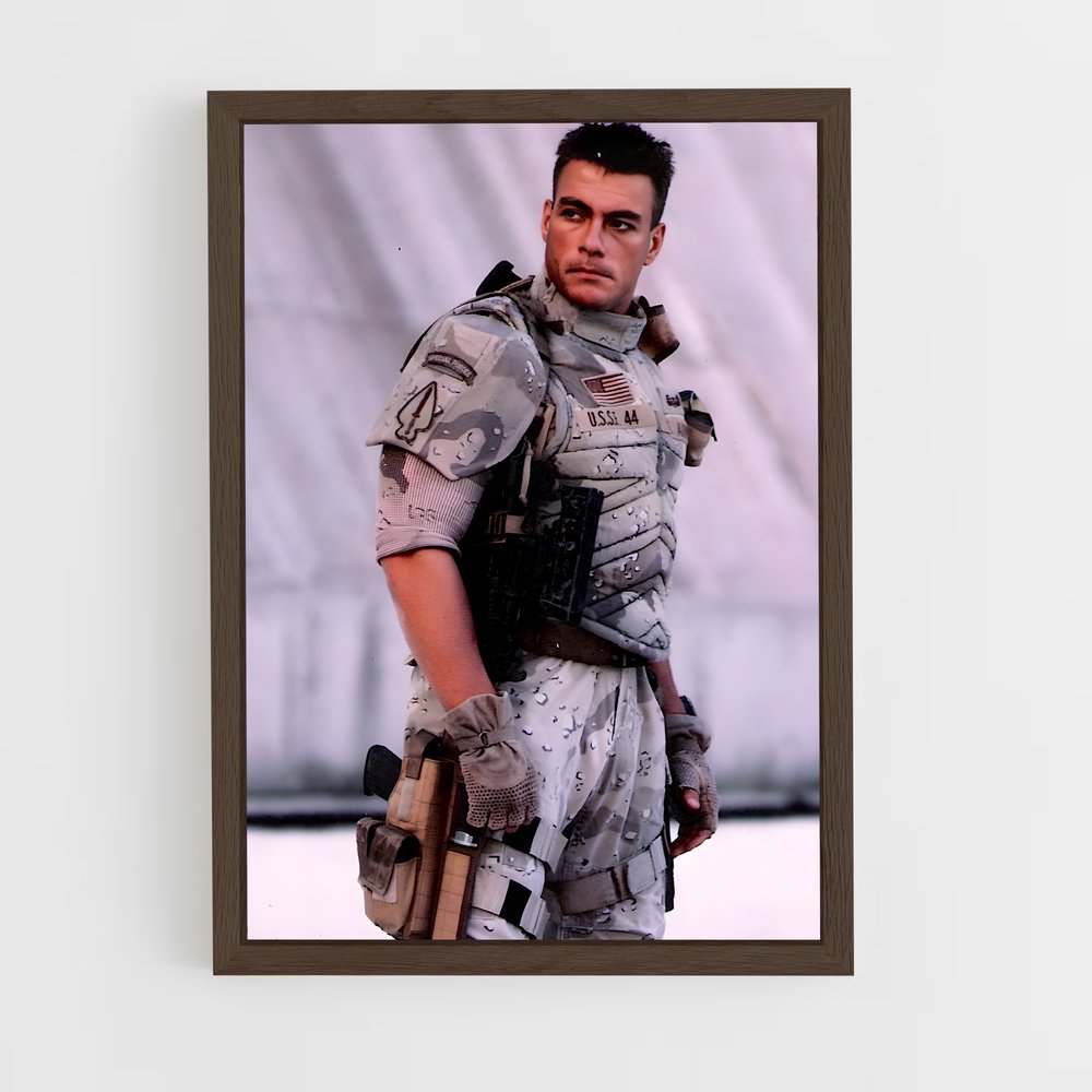 ap-jean-claude van damme-10 cadre Bois foncé