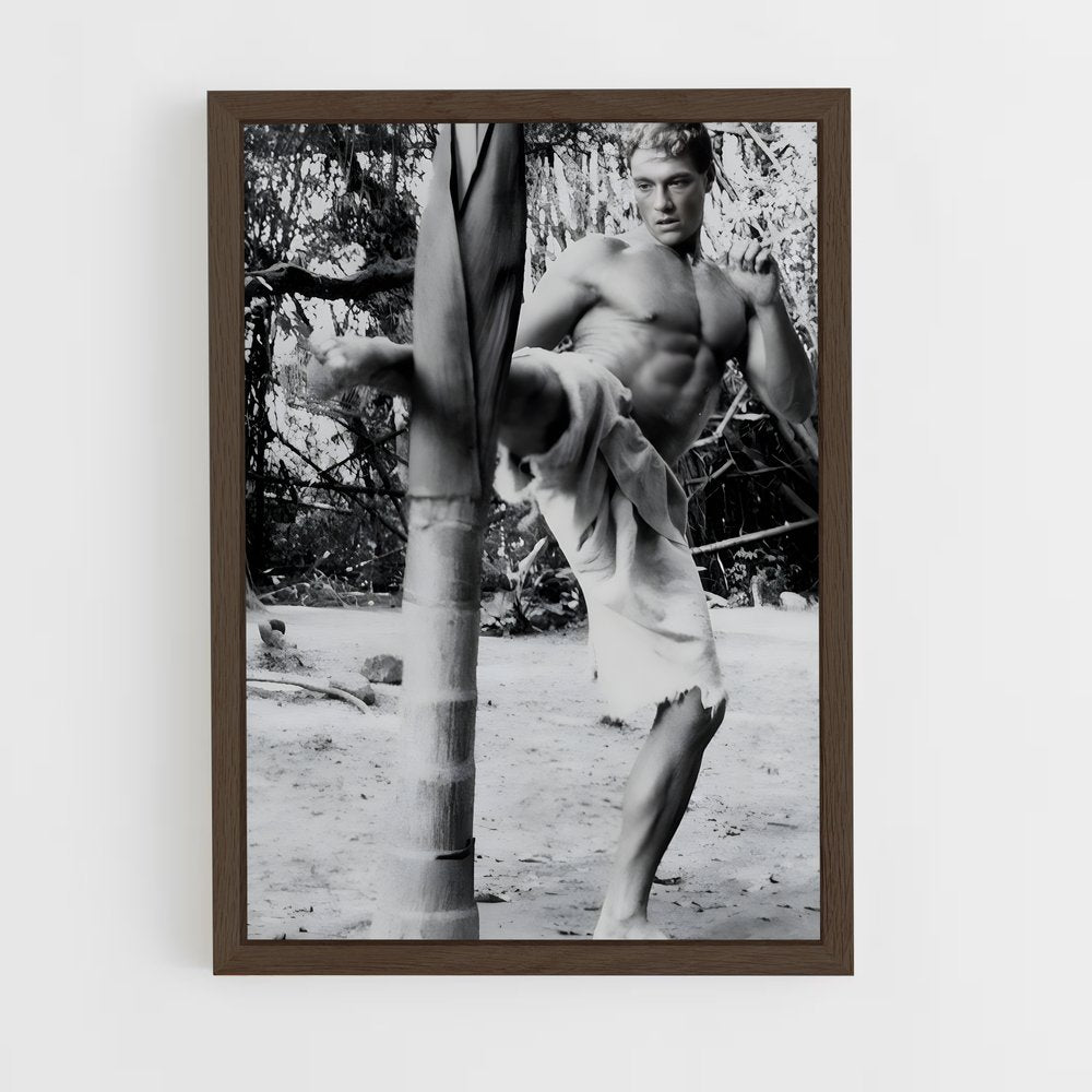 ap-jean-claude van damme-11 cadre Bois foncé