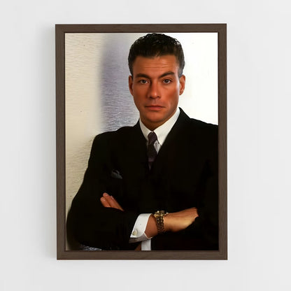 ap-jean-claude van damme-5 cadre Bois foncé