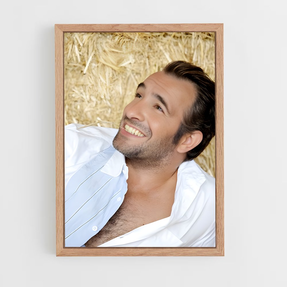 ap-jean dujardin-3 cadre Bois clair
