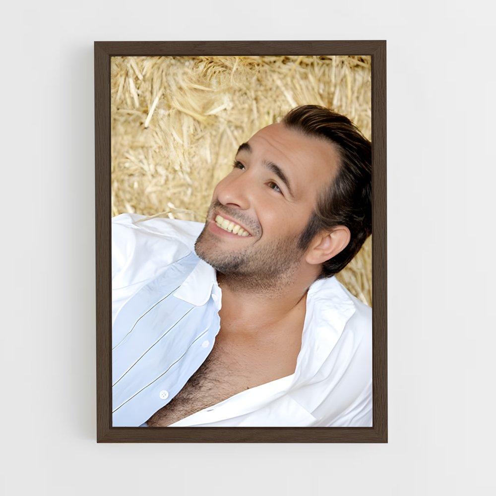 ap-jean dujardin-3 cadre Bois foncé