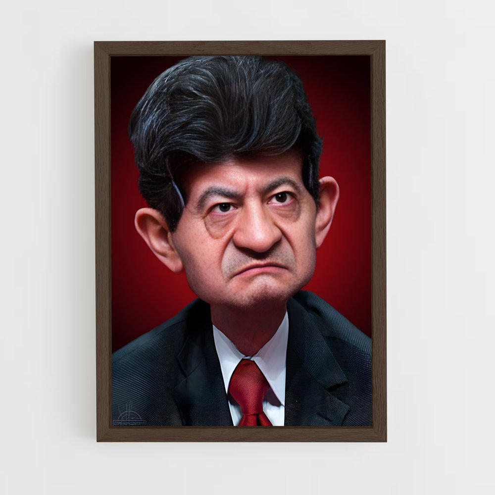 ap-jean luc melenchon-1 cadre Bois foncé