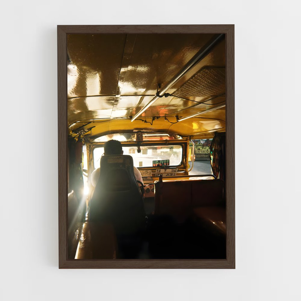 ap-jeepney philippines-1 cadre Bois foncé