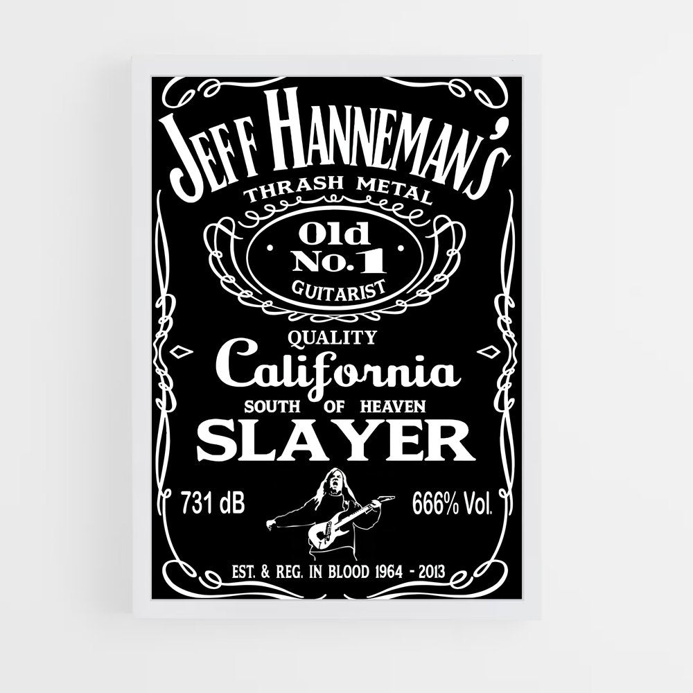 ap-jeff hanneman-4 cadre Blanc
