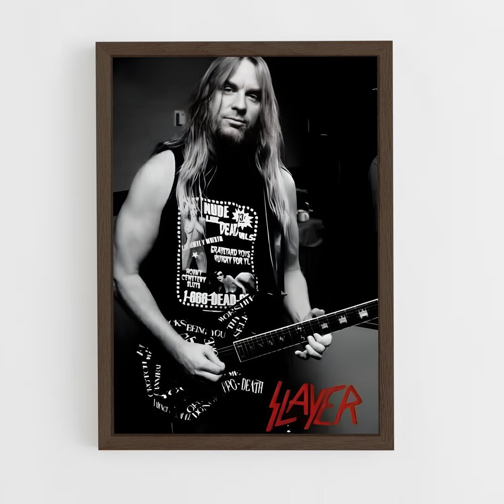 ap-jeff hanneman-5 cadre Bois foncé