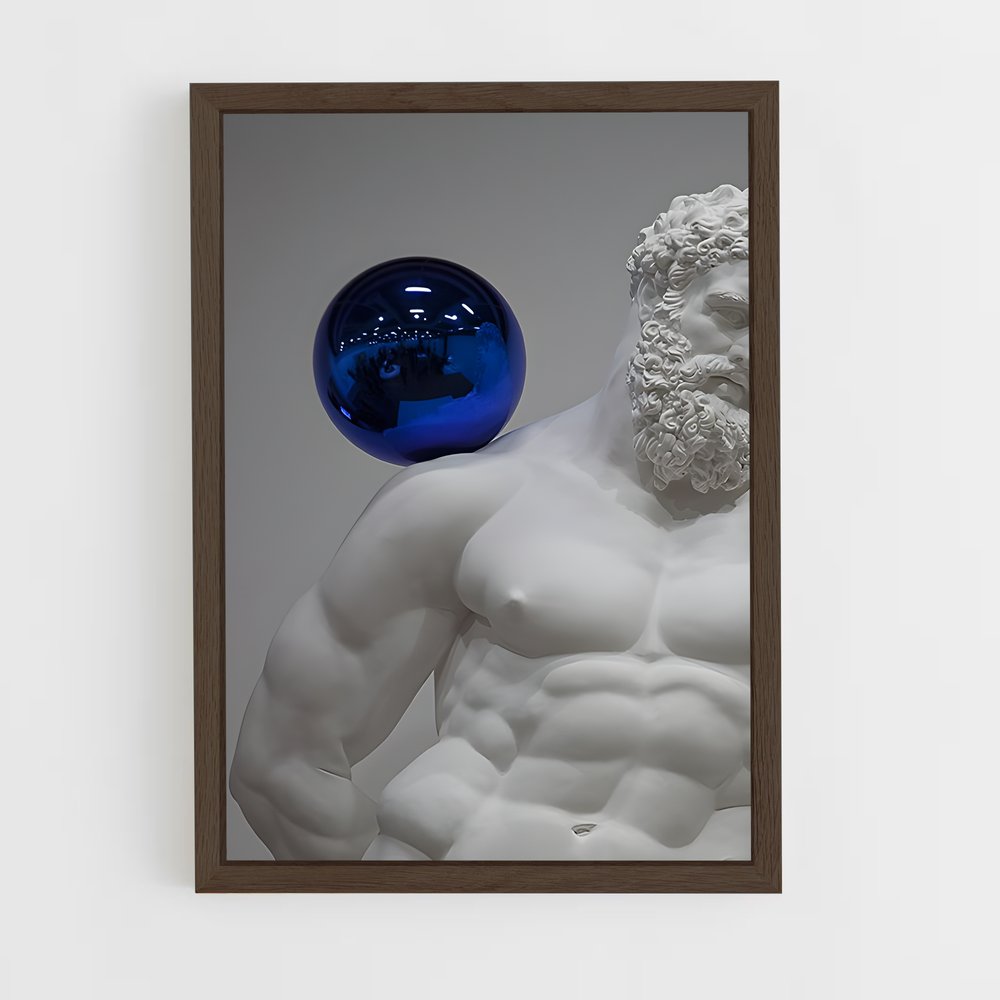 ap-jeff koons-2 cadre Bois foncé