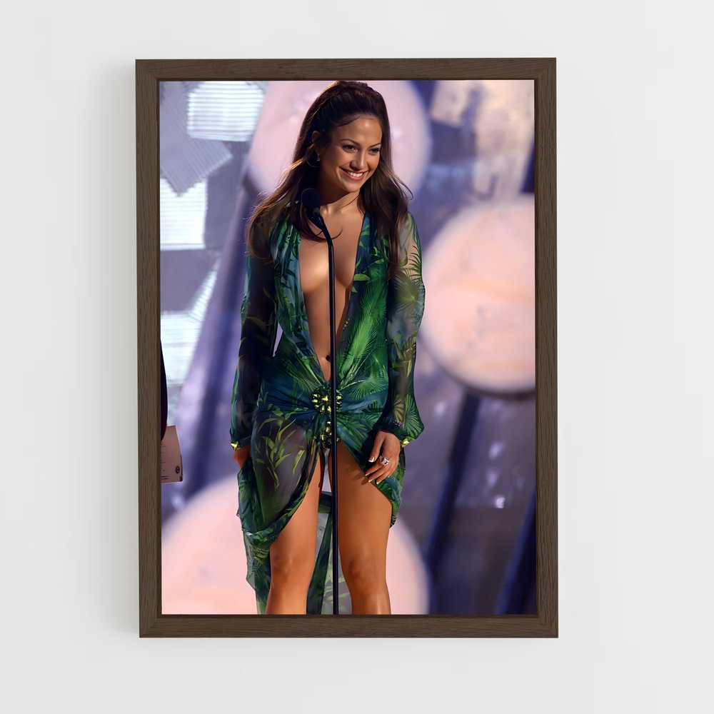 ap-jennifer lopez-4 cadre Bois foncé