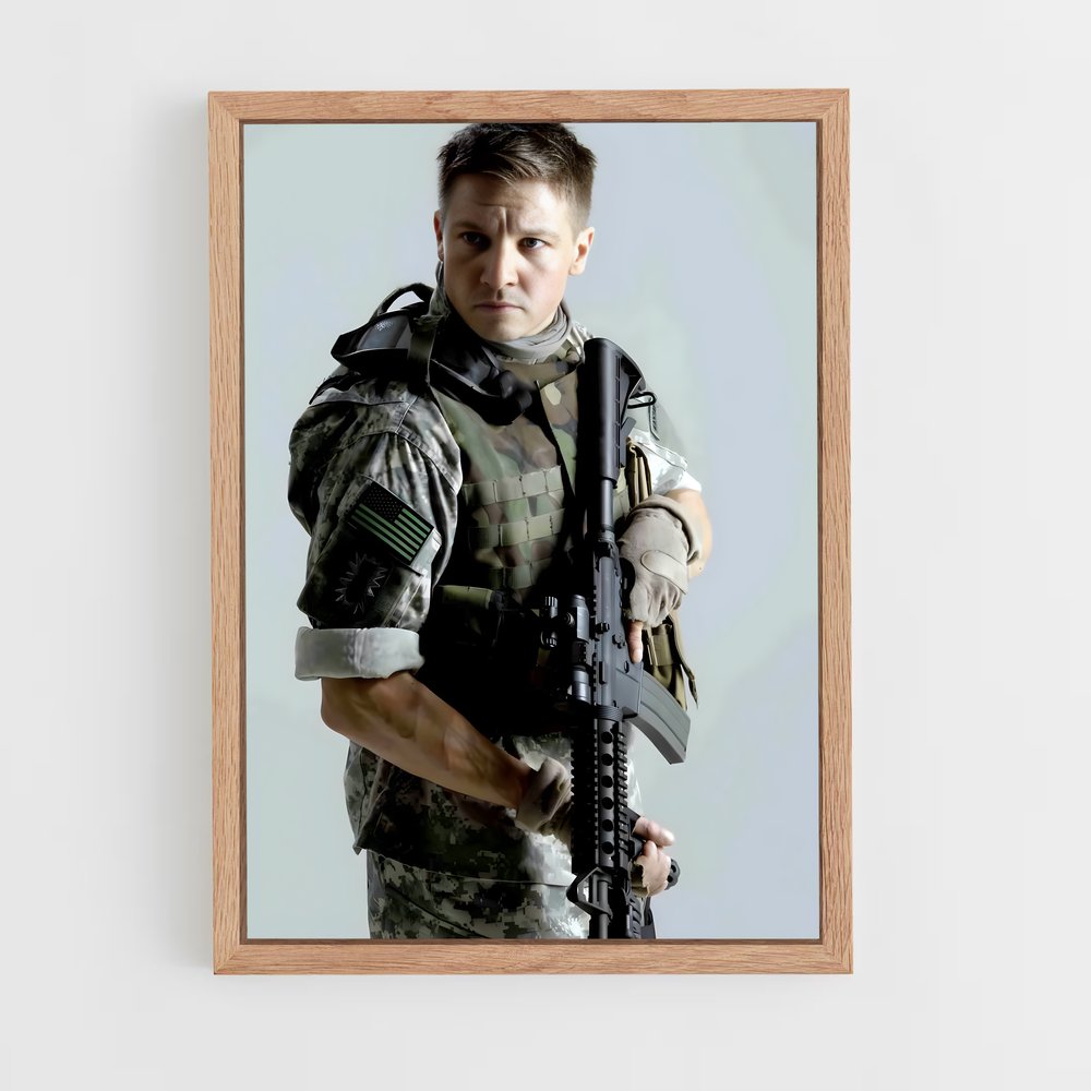ap-jeremy renner-6 cadre Bois clair