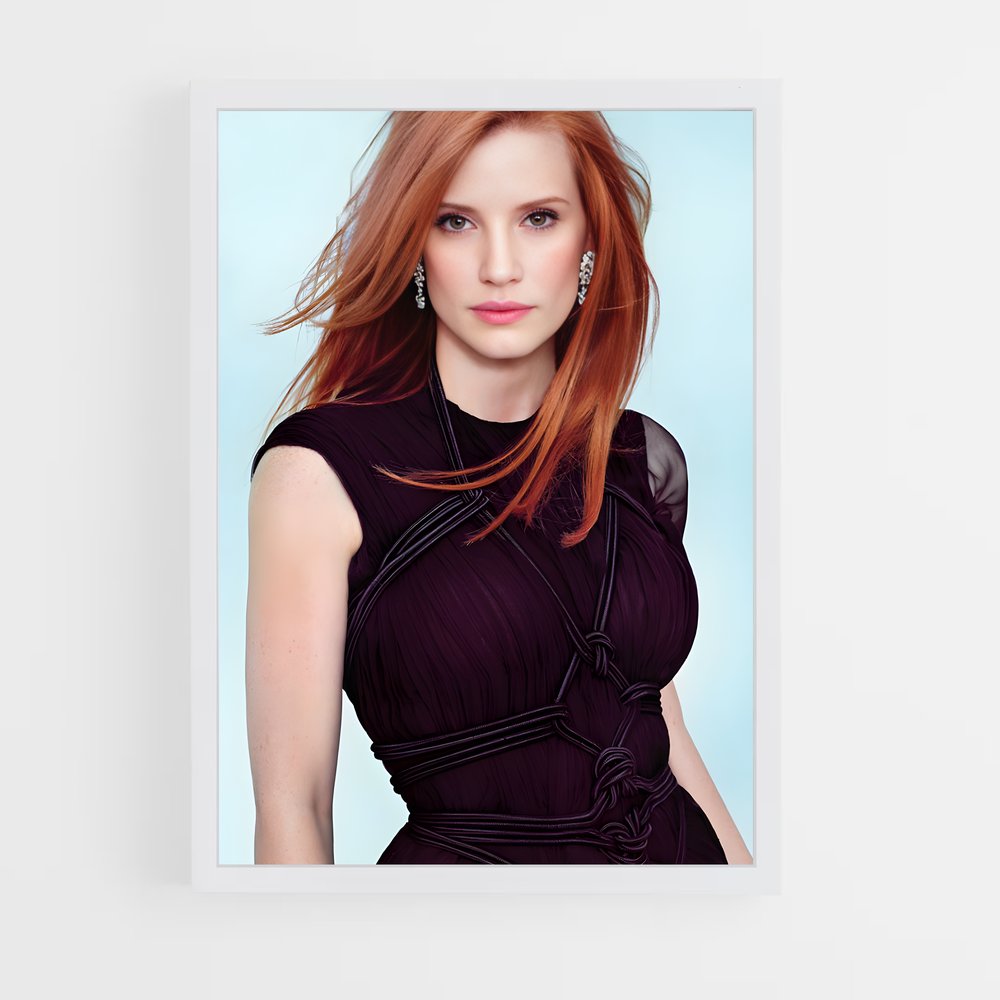 ap-jessica chastain-9 cadre Blanc