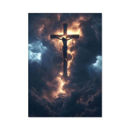 Poster Jésus dans les Nuages