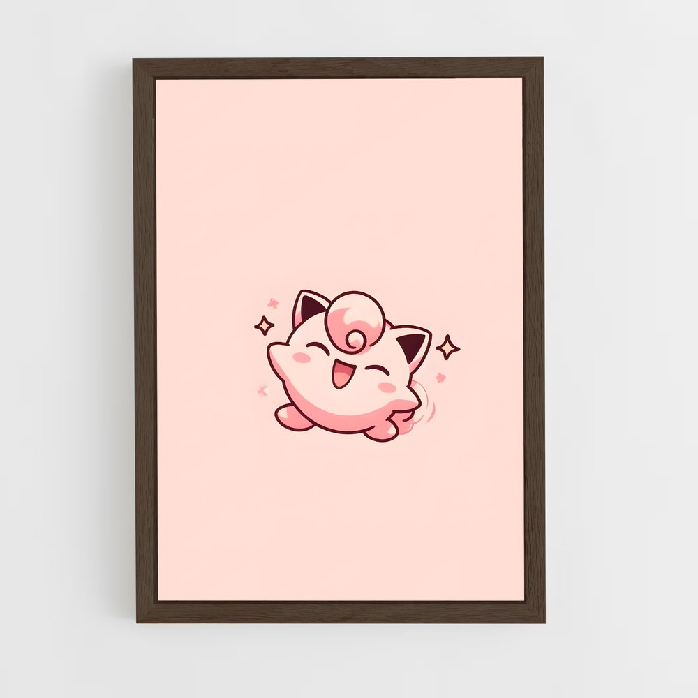 ap-jigglypuff-1 cadre Bois foncé
