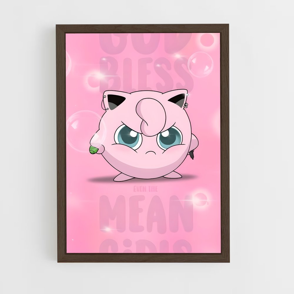 ap-jigglypuff-2 cadre Bois foncé