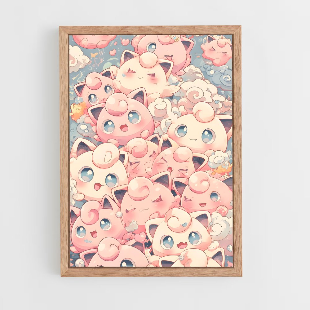 ap-jigglypuff-3 cadre Bois clair