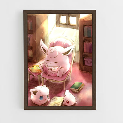 ap-jigglypuff-6 cadre Bois foncé