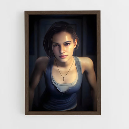 ap-jill valentine-3 cadre Bois foncé