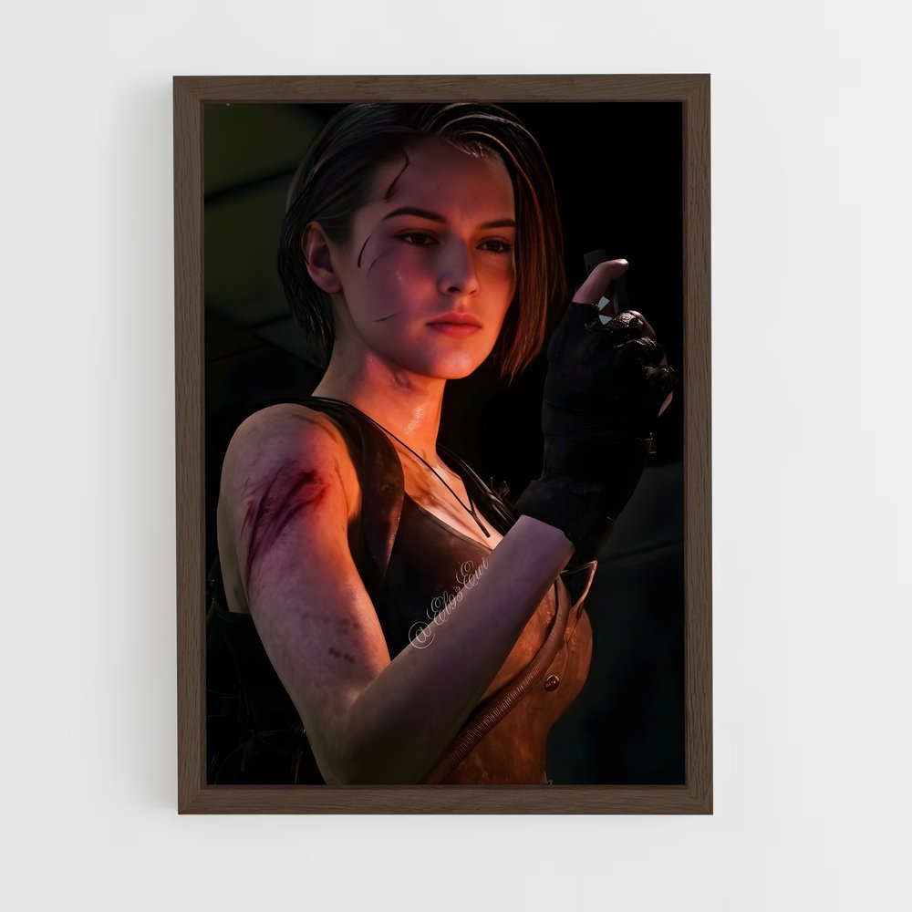 ap-jill valentine-5 cadre Bois foncé
