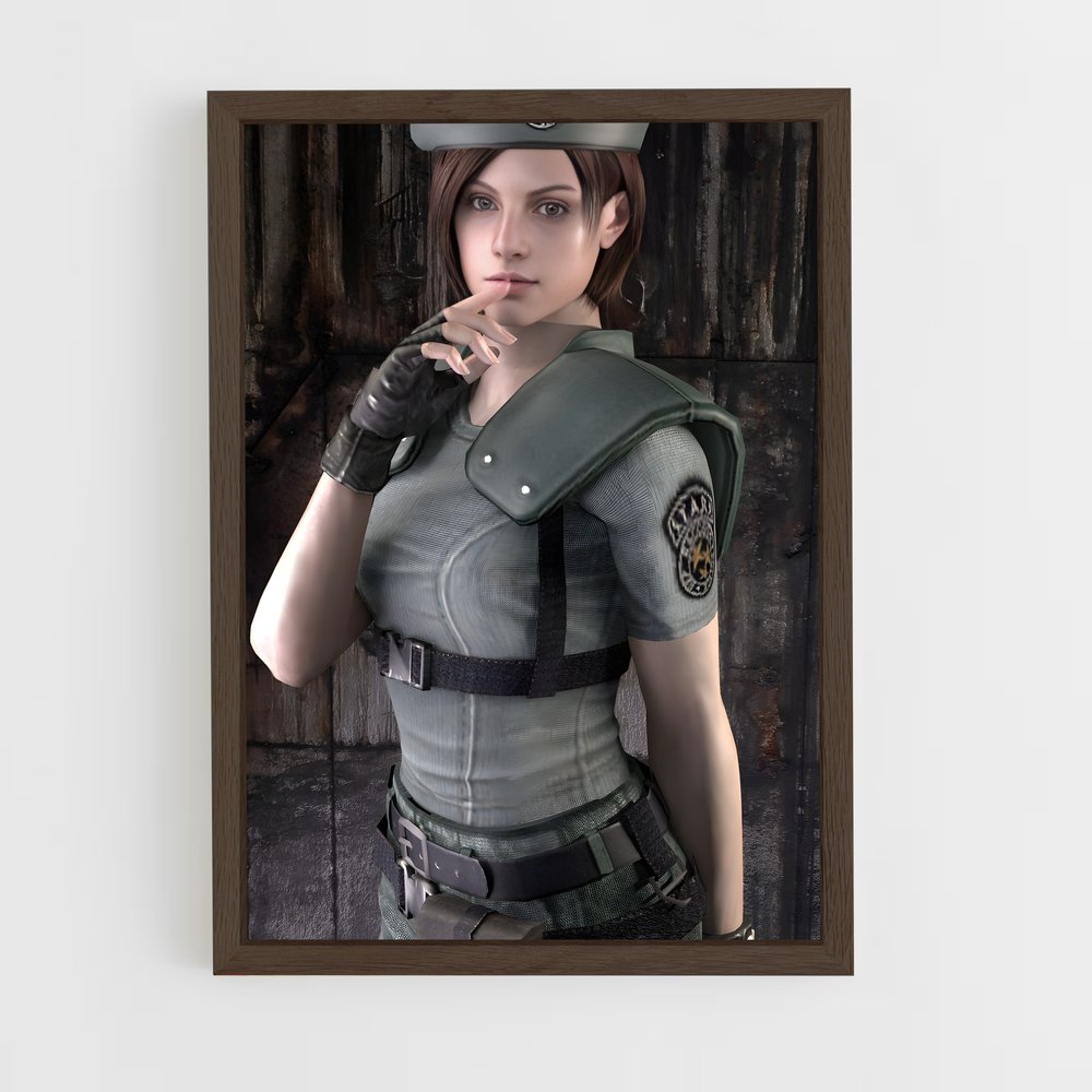 ap-jill valentine-6 cadre Bois foncé