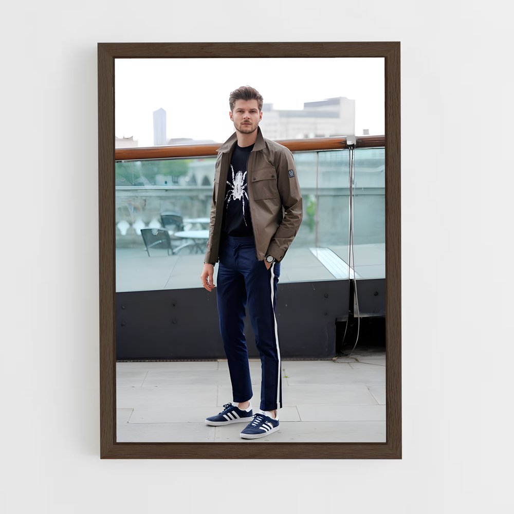 ap-jim chapman-5 cadre Bois foncé