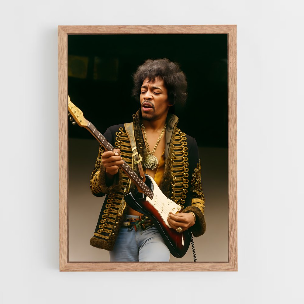 ap-jimi hendrix-4 cadre Bois clair