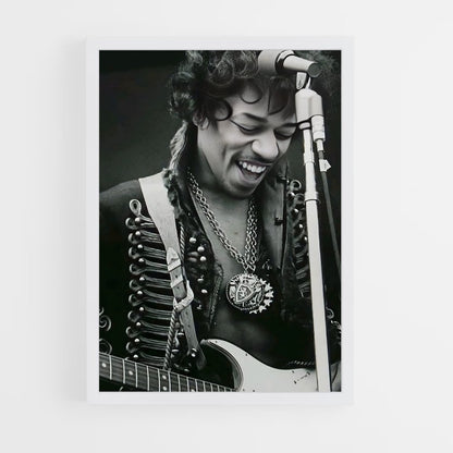 ap-jimi hendrix-6 cadre Blanc