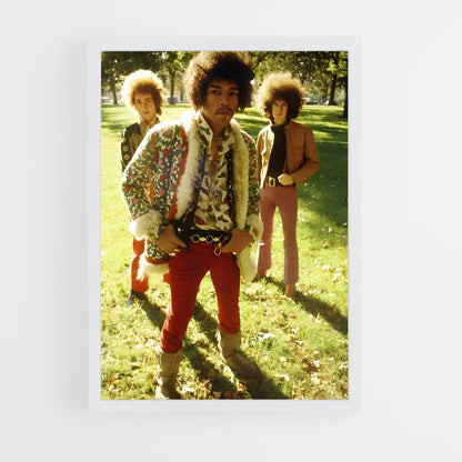 ap-jimi hendrix experience-9 cadre Blanc