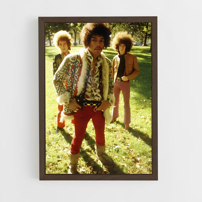 ap-jimi hendrix experience-9 cadre Bois foncé