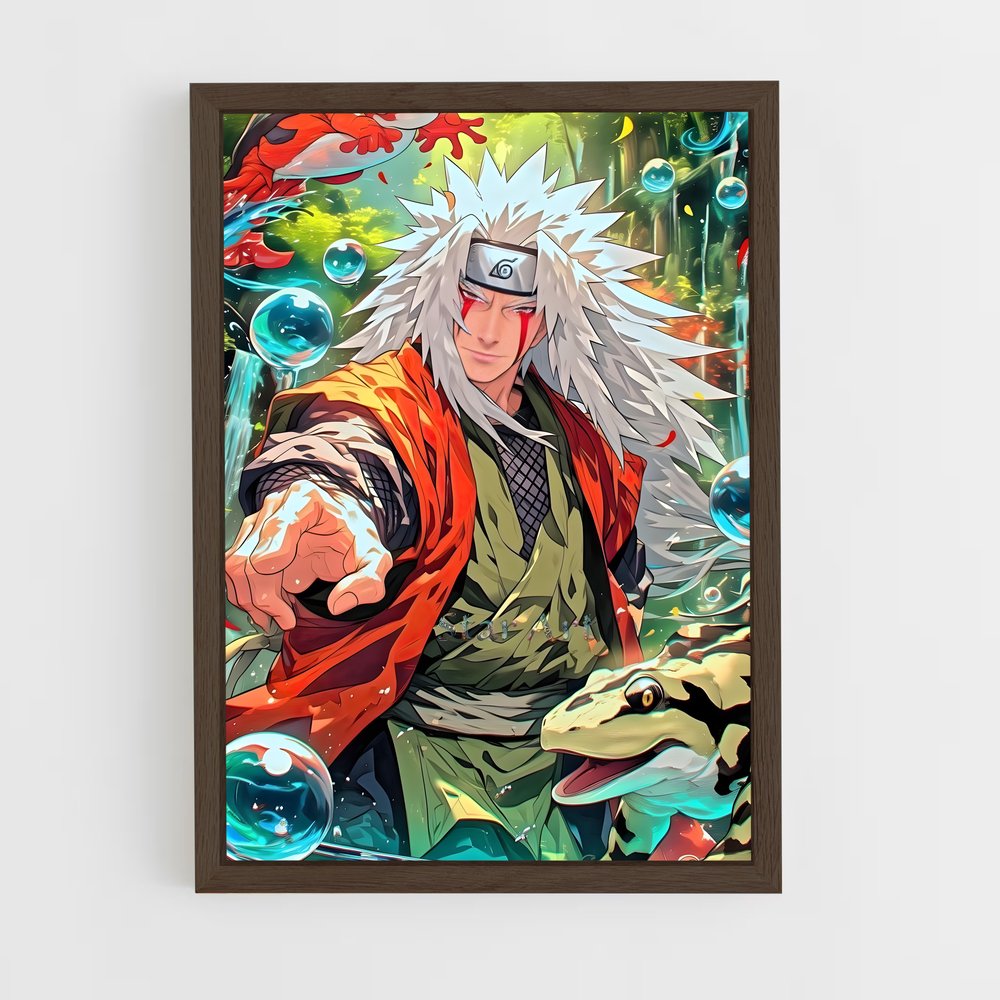 ap-jiraiya-2 cadre Bois foncé