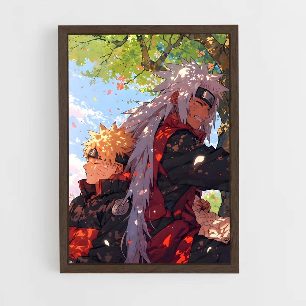ap-jiraiya-3 cadre Bois foncé