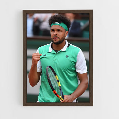 ap-jo-wilfried tsonga-1 cadre Bois foncé
