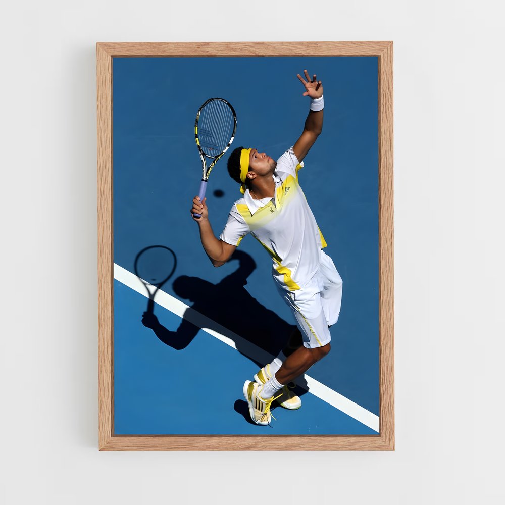 ap-jo-wilfried tsonga-2 cadre Bois clair