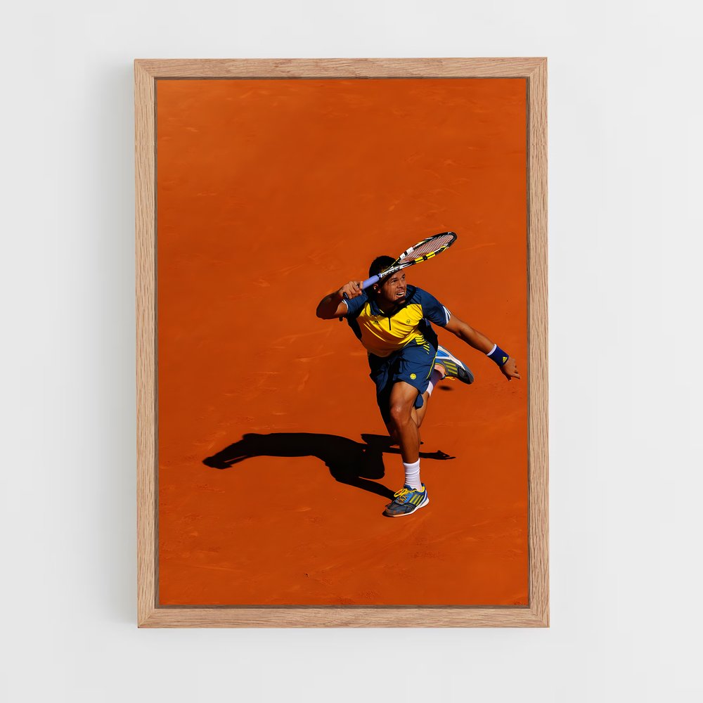 ap-jo-wilfried tsonga-3 cadre Bois clair