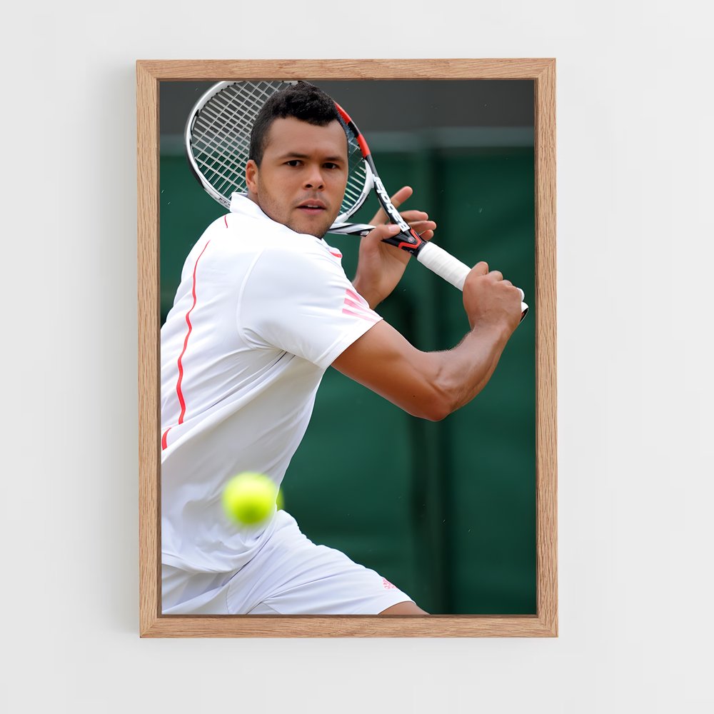 ap-jo-wilfried tsonga-4 cadre Bois clair