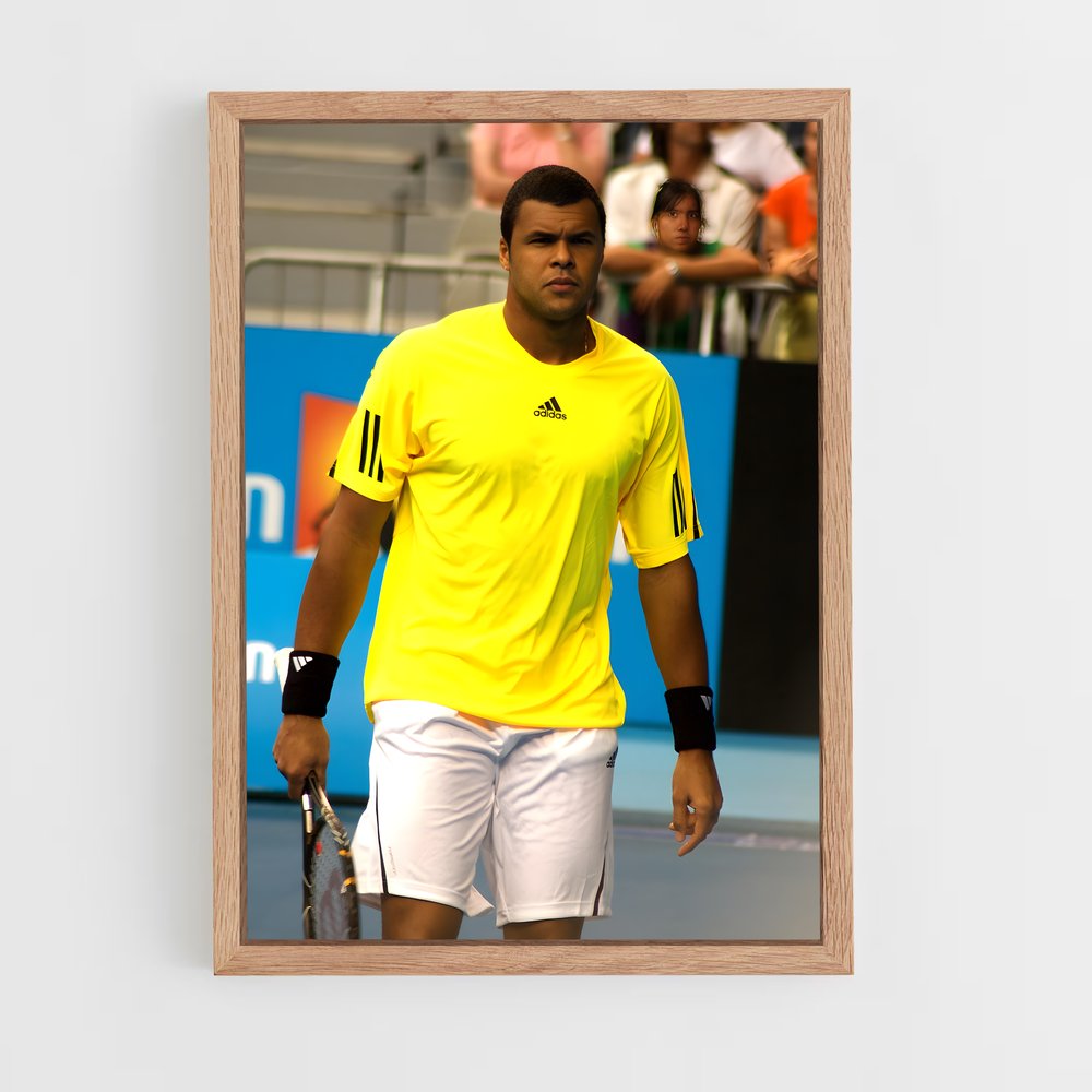 ap-jo-wilfried tsonga-5 cadre Bois clair