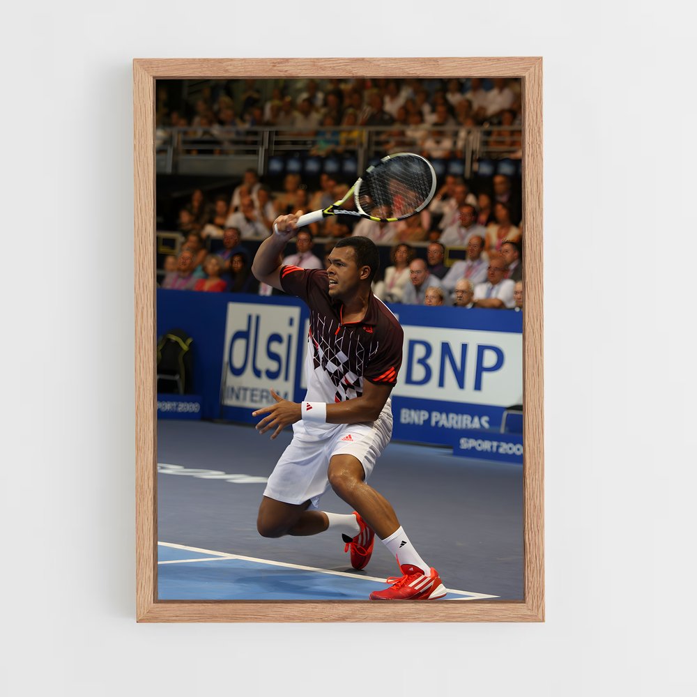 ap-jo-wilfried tsonga-7 cadre Bois clair